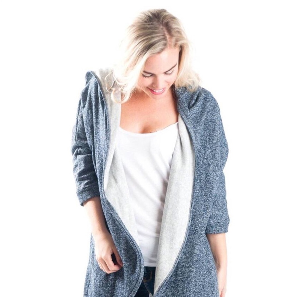 1️⃣LEFT‼️French Terry Hooded Kimono - Picture 7 of 8